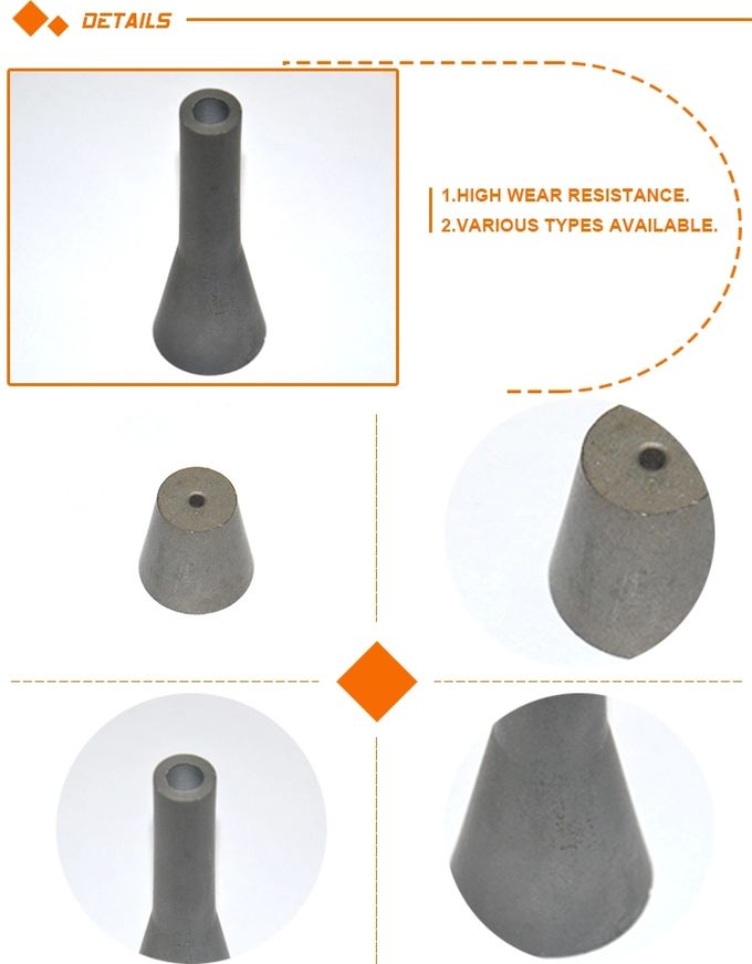Factory customized tungsten carbide nozzle, super hard wear resistance and high temperature resistan(图1)