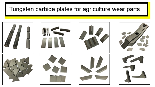China agricultural machinery Wear parts tungsten carbide plates