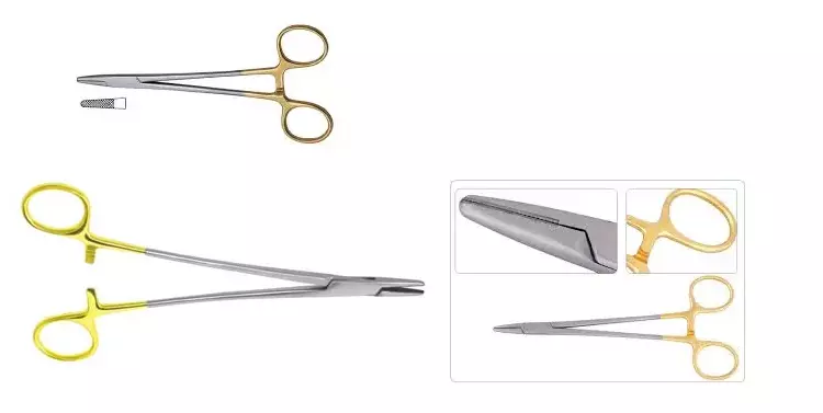 Tungsten Carbide Tips For Surgical Needle Holder Forceps 15mm/17mm(图1)