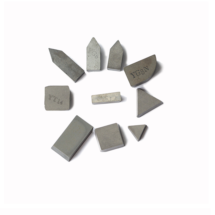 Good quality YG6/YG8 SS10 tips tungsten carbide brazed cutting tip for stone work machine 