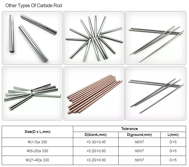 High Performance YG8 Carbide Bar Polished Cemented Carbide Rods